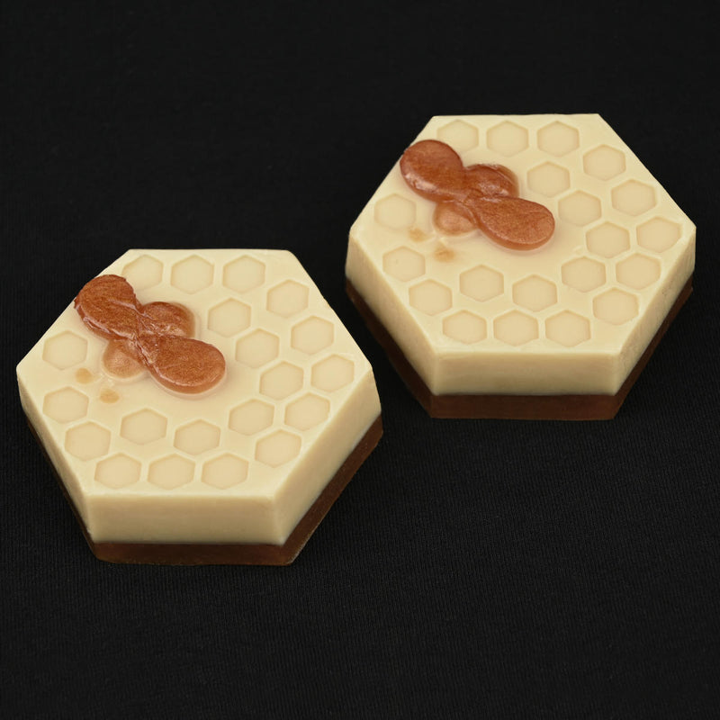 Hand-poured Honeybee Soap-Pair