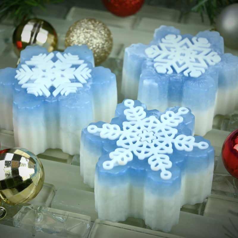 Christmas Snowflake Soap